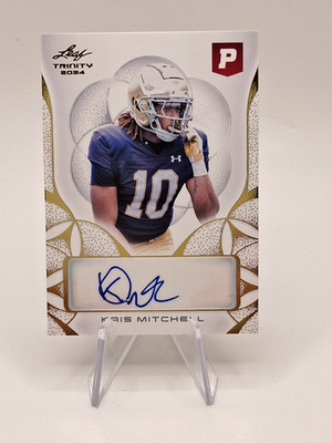 2024 Leaf Trinity Pristine Auction #BA-KM2 Kris Mitchell AUTO