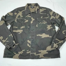 Jack Spade Jacket Floral Camo Waxed Cotton XL lightweight Camouflage