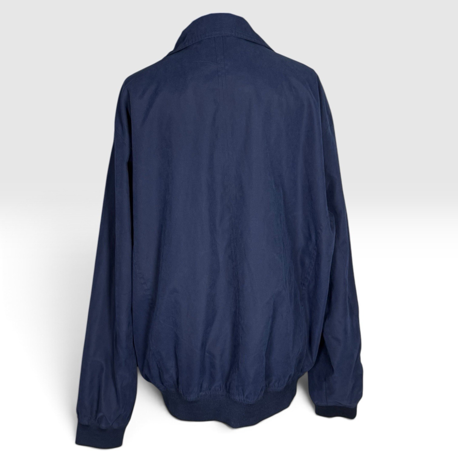 Boeing Mens Large Navy Blue Bomber Windbreaker Jacket Full Zip Aviation - second product detail image