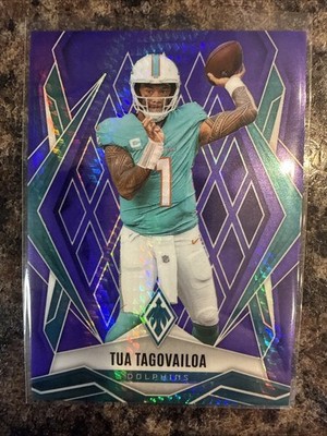 Panini Phoenix 2025 Tua Tagovailoa Miami Dolphins #102 Purple Hyper /249