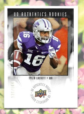 TYLER LOCKETT 2015 UPPER DECK UD AUTHENTIC SP ROOKIE RC #'D /500 NFL SEAHAWKS