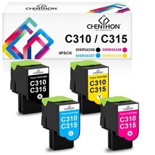 C310 C315 Toner Cartridge High Yield 4 Pack Replacement for Xerox