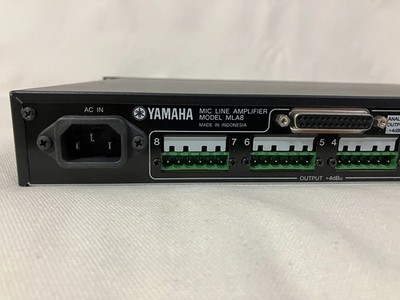 【美品】YAMAHA ヤマハ MLA8 Mic Line Amplifier YAMAHA MIC LINE AMPLIFIER MLA8 8ch Microphone Preamplifier Tested