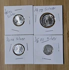 1/2oz Silver - 4 Fractional Silver Rounds 1/4oz & 1/10oz .999 US Silver 0.55oz