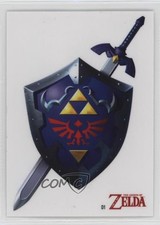 2016 Enterplay Legend of Zelda Decal Stickers Master Sword And Hylian Shield s5q