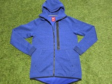 Nike Tech Fleece Full Zip Hoodie Jacket - Men's Size S - Blue
