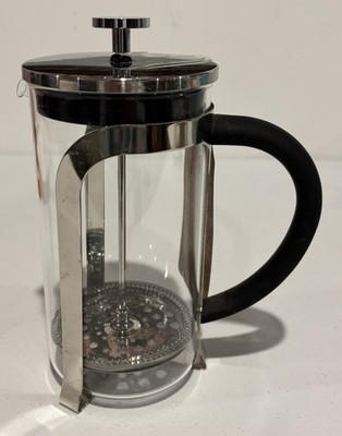 NWT BRANDANI Coffee Tea French Press Glass Stainless 100% Italian Style