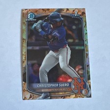 2025 Bowman Chrome - Prospects Christopher Suero #BCP-191 Popcorn Refractor (RC)