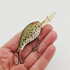 Vtg Rebel Deep Wee R Green Trout 2" Crankbait 1/4 Oz Fishing Lure Tough Color