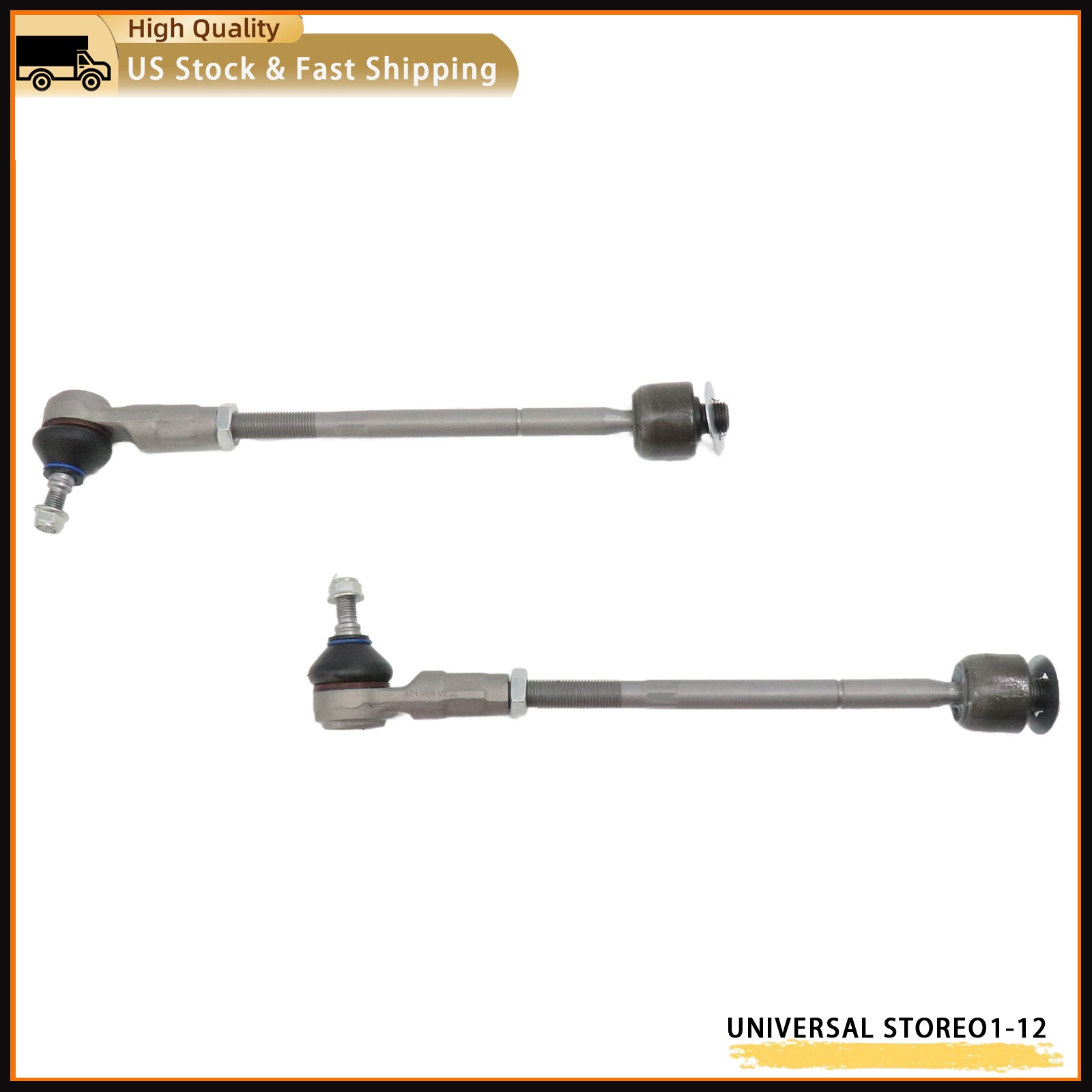 LH+RH New Outer Tie Rod End Kit For 2003-2012 Maserati Quattroporte 980001706
