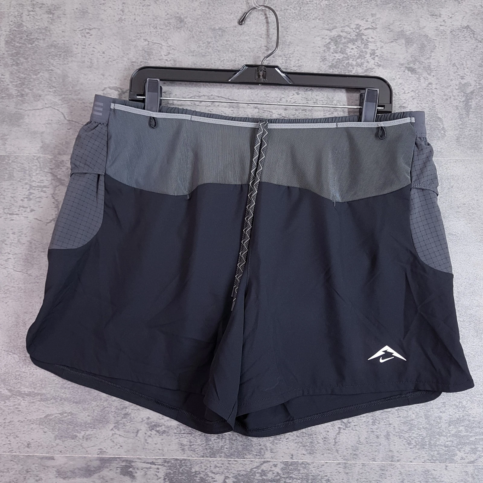NIKE Dri-fit ADV Second Sunrise 5" Running Shorts Mens LARGE Black HJ3572-010