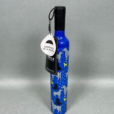 Vinrella Wine Bottle Umbrella Blue Dog Print Portable and Compact 12  Bottle NWT
