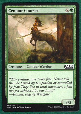 Centaur Courser - Core Set 2019 (M19) #171 - Magic: The Gathering MTG Card