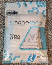 Nanosocks 3D Nano Compression Socks - Size 2 White NANOMX-WT-2 New