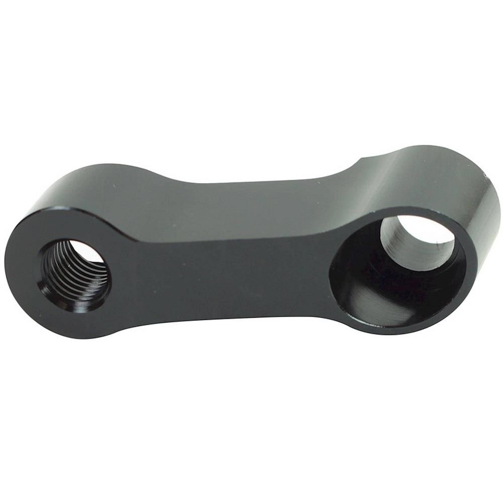 BikeIt Motorcycle Handlebar Mirror Extender Mount Black Standard Thread 10mm