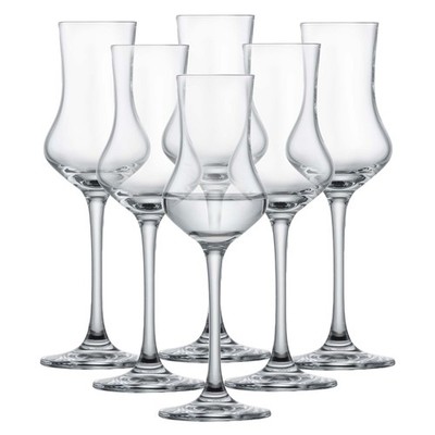 SCHOTT ZWIESEL Classico Grappa Glass (Set of 6), Shot Glasses with Stem, Dishwas