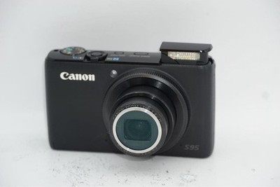 Canon Digital Camera Powershot S95 Black Tested W/Charger | eBay