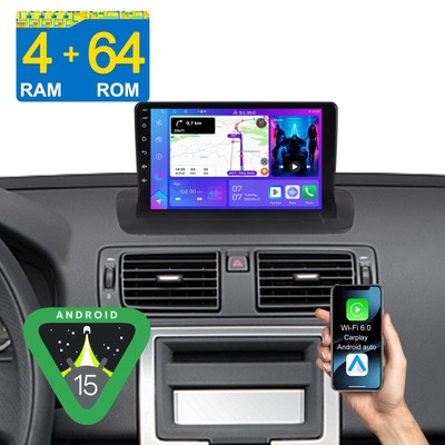 4+64G Android 15 Autoradio Carplay Navi DSP FM für Volvo C70   S40 C30 2006-2013