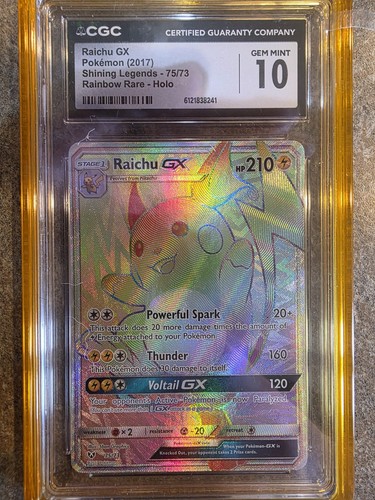 Raichu-GX graded CGC 10 for sale on eBay