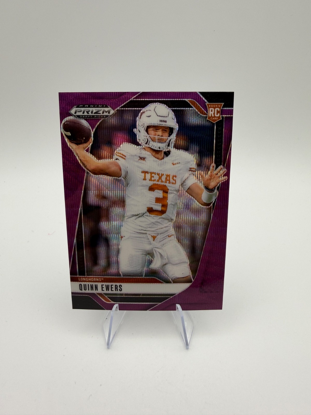 Quinn Ewers Rookie 2025 Panini Prizm Draft Picks Purple Wave #126