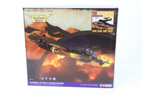 Corgi AA36714 Junkers Ju-88C-6, R4 HH, Gerhard Böhme Modellflugzeug - Druckguss-Flugzeuge & Flugzeugmodelle für Kinder ab 6 Jahren, Druckguss, Spielzeugflugzeuge - Geschenk für Junge Luftfahrt-Fans
