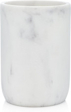 Blanc Collection White Bathroom Tumbler Cup for Vanity Countertops, Also Great A