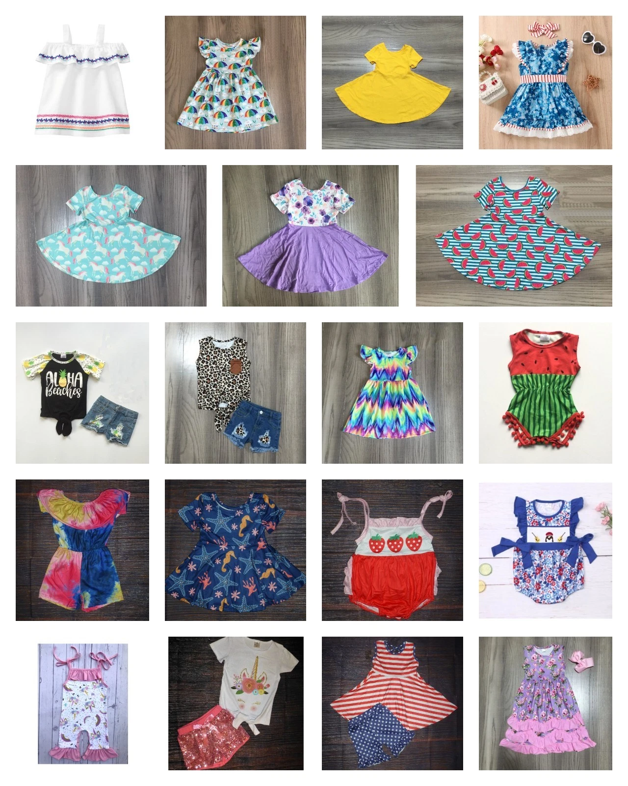 NEW Baby Girls Spring Summer Clothes Lot 6-12 M Boutique Wholesale