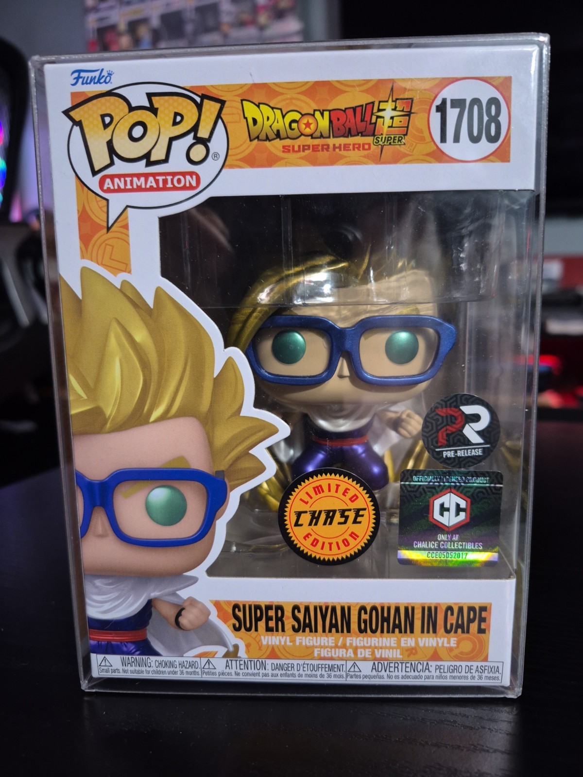 Funko Pop! Dragon Ball - Super Saiyan Gohan in Cape 1708 PR Chalice Chase