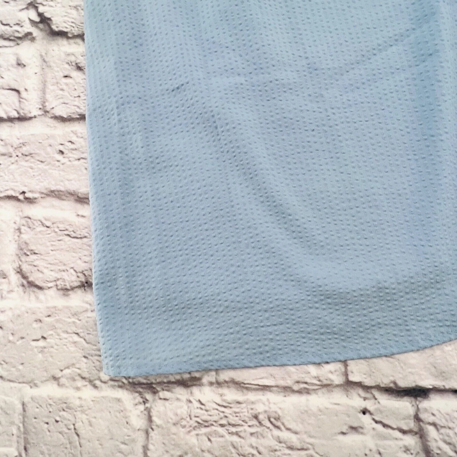 VETEMENTS Abito Nine West taglia 6 blu lago spalle scoperte cravatta davanti ginocchio Minka