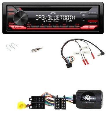 JVC CD DAB USB Bluetooth Lenkrad Autoradio für Renault Kangoo 1998-2005