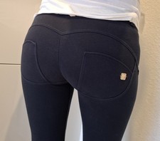 Freddy wr up Pant S 36 Dunkel Blau Push-up Reg Waist Leggings Top Zust