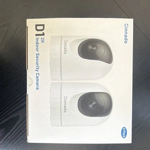 Cinnado D1 2-Pack 3MP/2K Wi-Fi intérieur Pan/Tilt Night Vision Audio à deux voies