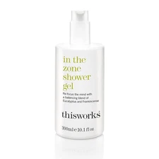 THISWORKS In The Zone Shower Gel | Refreshing Body Wash with Eucalyptus & Franki