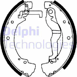 Ganasce freno LS1656 DELPHI per VW TRANSPORTER T4 Autobus TRANSPORTER T4 Furgone