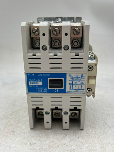 Eaton Cutler-Hammer CN15KN3A Size 3 Contactor w/ 120V Coil (Used)