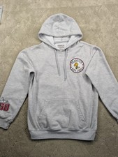 Peanuts Snoopy Est. 1950 Gray Hoodie Pullover Drawstring S 4-6 Woodstock