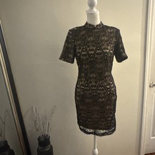 Forever21 .. Open Back Black Mini Dress... Size Medium