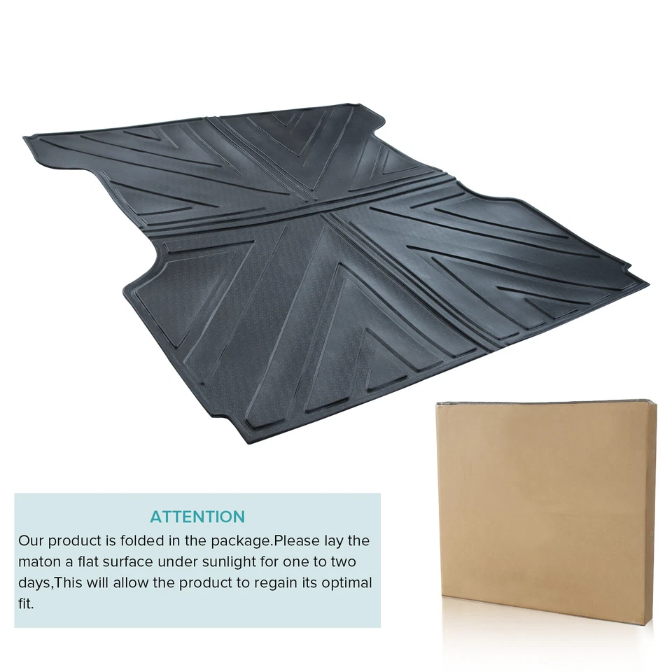 Rubber Truck Bed Floor Mat Liner For 2004-2025 NISSAN Titan 5.5FT - Изображение 3 из 4