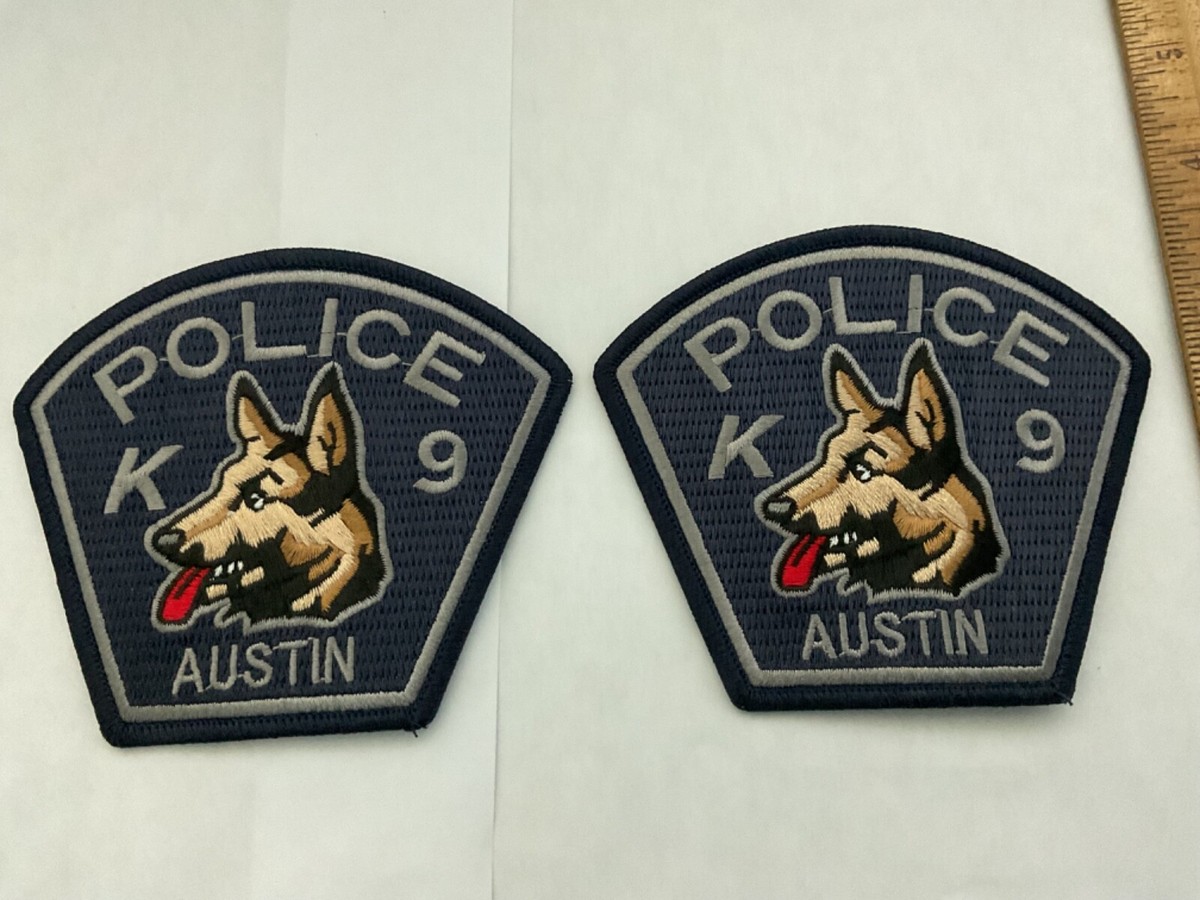 Austin Texas Police K collectable patch full size and new patch set