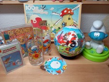 Peyo Schlümpfe Zubehör - Lampe Baby Puzzle Glas Kassette Beutel - Geschlumpfe