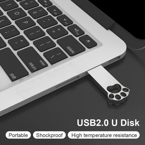Chiavetta USB USB 2.0 Pendrive in lega di zinco Cat Paw con foro per portachiavi - Bild 5 von 24