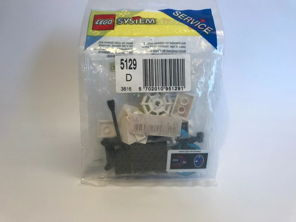 LEGO ® Service Tüte Bag 5129 Figuren Zubehör 5129 Space Exploriens NEW 90er IL