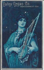 TRADE CARD-ESTEY ORGAN CO, BRATTLEBORO, VERMONT USA