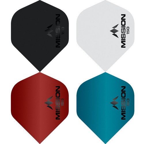Logo Mission 150 Freccette Spesse 1-10 Set Forma Standard Duro Semplice UV - Foto 6 di 6