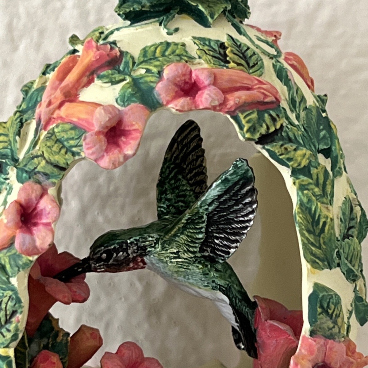 House of Faberge Jewels in the Garden Egg HUMMINGBIRD Franklin