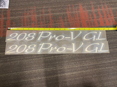 LUND ''208 Pro-V GL'' Raised Emblem - OEM - 19'' x 1.75'' - Chrome Mirror