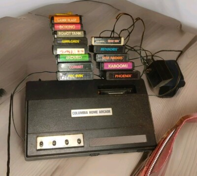 Very Rare Columbia Home Arcade Console All Original Controllers(6) And 40 Games 