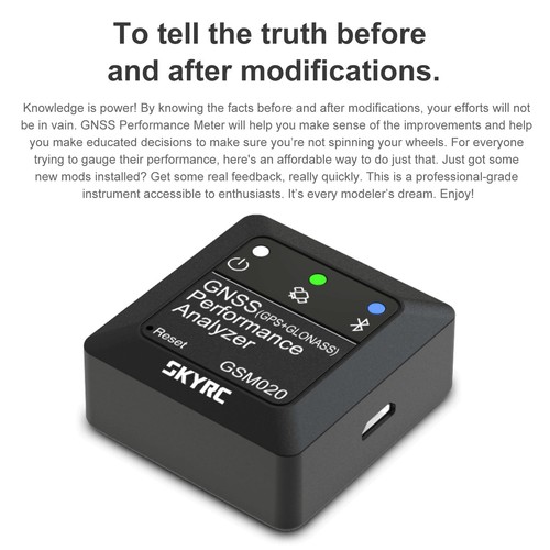SKYRC GNSS GSM020 Performance Analyzer for RC Car Airplanes Helicopter FPV V7C4 - Picture 12 of 12