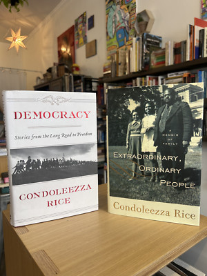 Condoleezza Rice 2 book set with SIGNED ''Extraordinary, Ordinary People''!