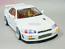 1/10 RC Car BODY Shell NISSAN SKYLINE R34 190mm *FINISHED* WHITE